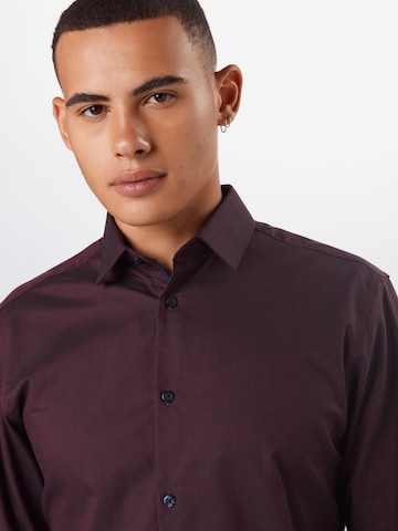 SELECTED HOMME Slim fit Button Up Shirt in Red