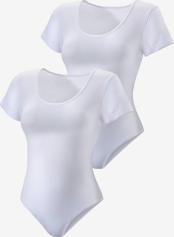 VIVANCE Shirt bodysuit in White: front