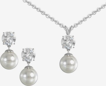 FIRETTI Jewelry Set in Silver: front