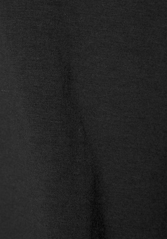 LASCANA Pajama Shirt 'Anemone' in Black