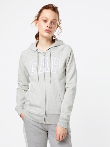 GAP Zip-Up Hoodie in Grey: front