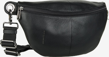 MANDARINA DUCK Gürteltasche ' Mellow Leather Bum Bag FZT73 ' in Schwarz: predná strana