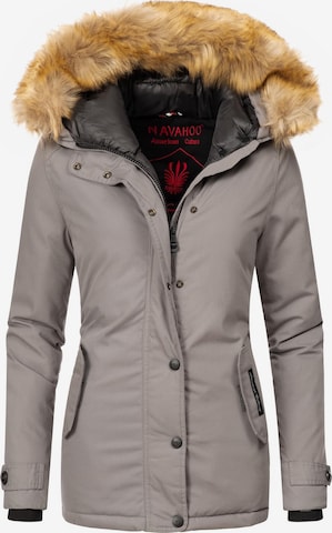 NAVAHOO Winter Jacket 'Laura' in Grey: front