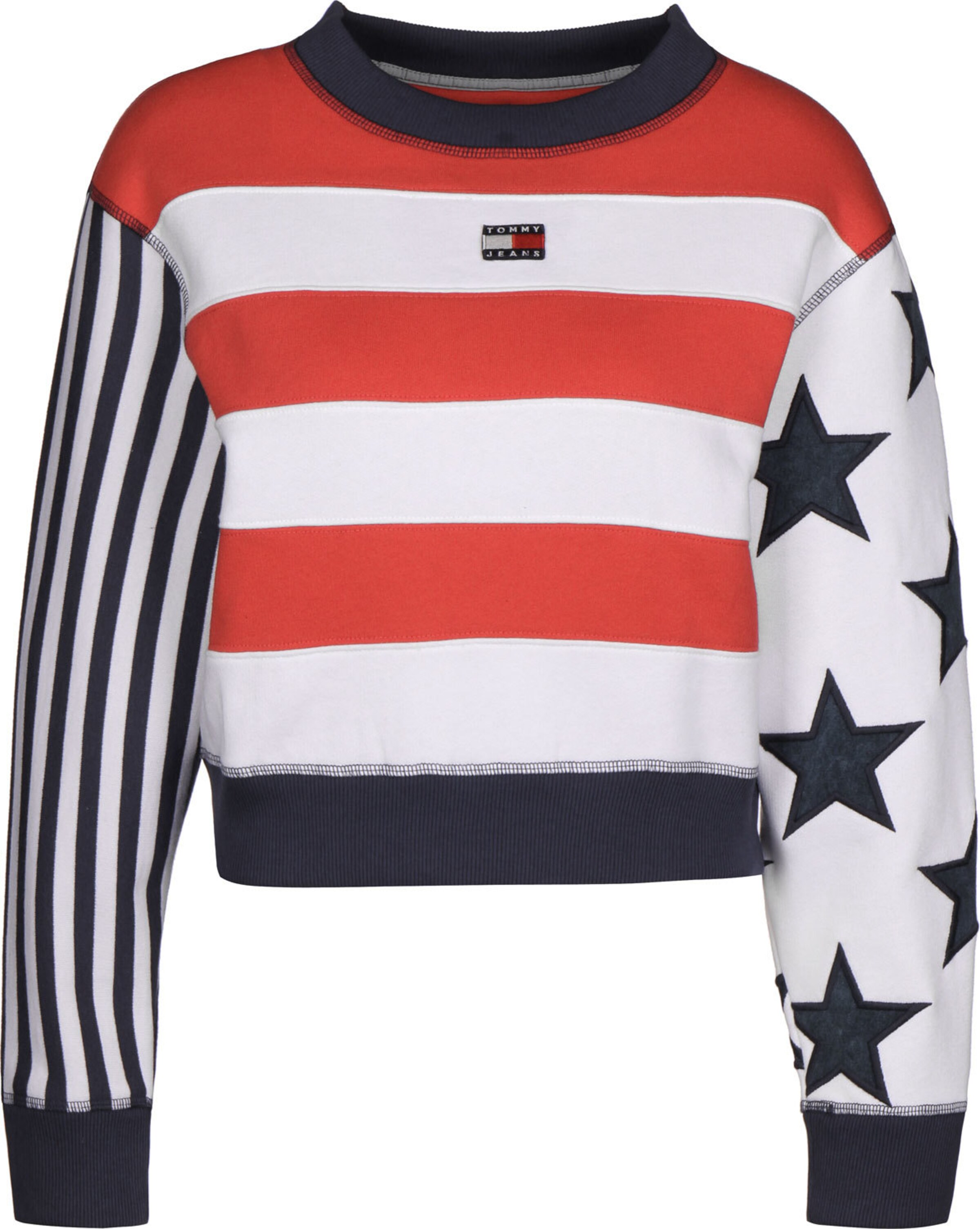 Frauen Sweat Tommy Jeans Sweater ' Summer American W ' in Mischfarben - OJ52747