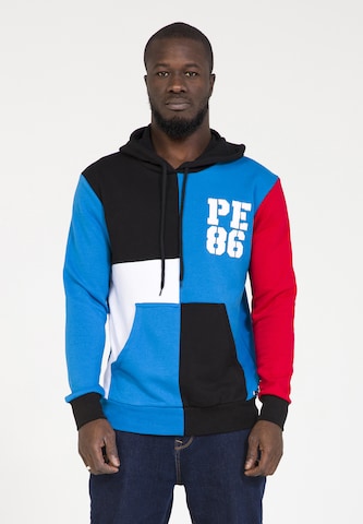 Sweat-shirt PLUS EIGHTEEN en bleu : devant