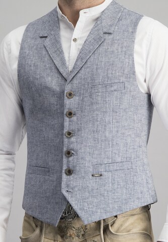 STOCKERPOINT Traditional vest 'Harry' in Blue: front