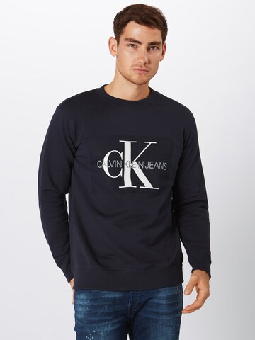 Calvin Klein Jeans Mikina 'Core' – modrá: přední strana