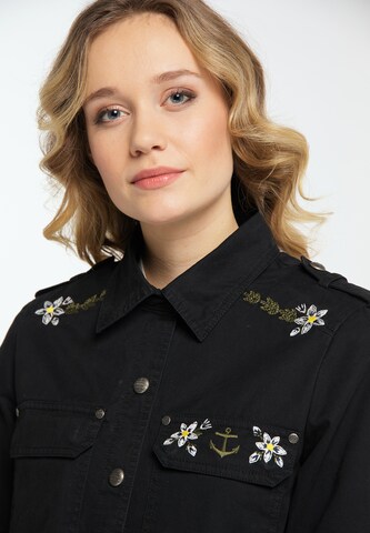 DREIMASTER - Chaqueta de entretiempo en negro: frente