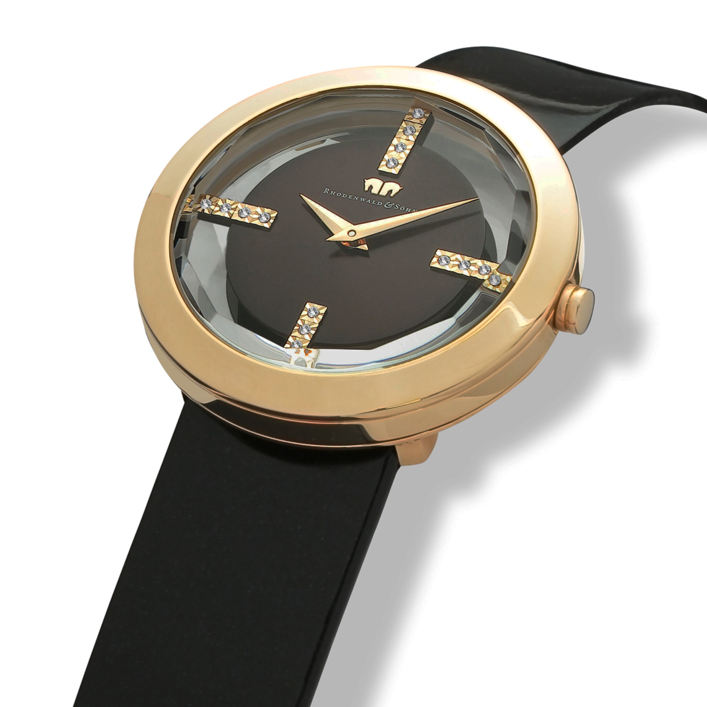 Rhodenwald & Söhne Analoog horloge 'Lucrezia' in Zwart