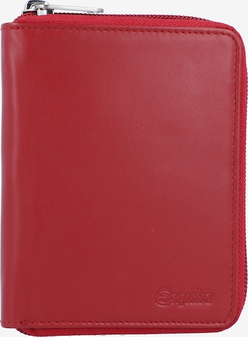 Esquire Wallet 'New Silk' in Red: front