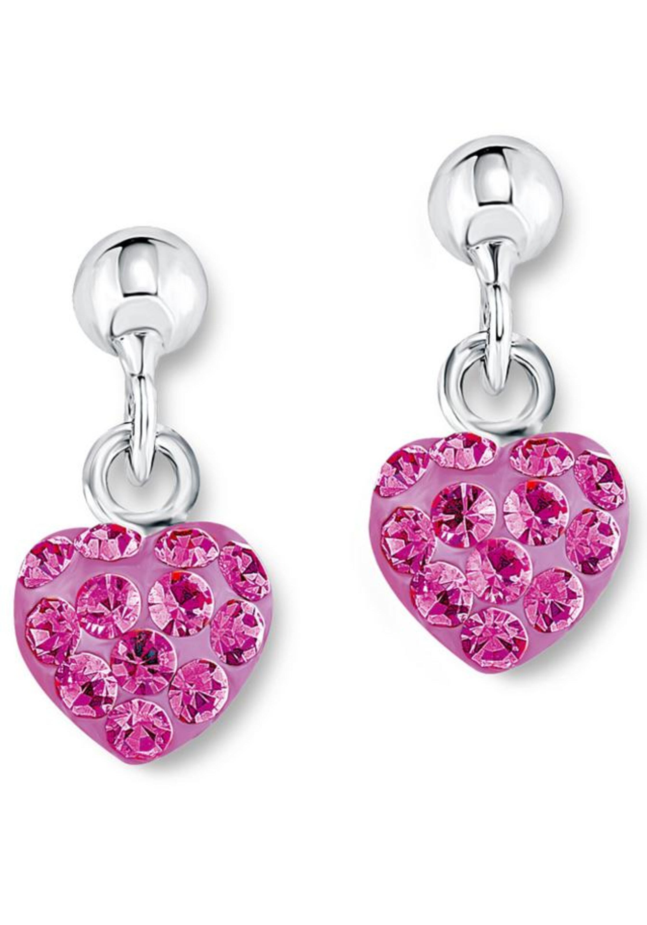 AMOR Ohrstecker in Lila: Vorderseite