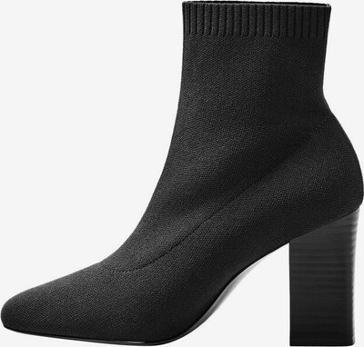 MANGO Bottines 'Almond' en noir, Vue avec produit