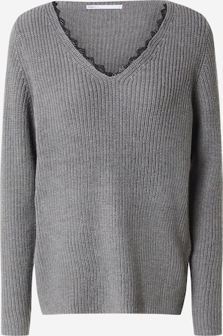 ONLY Пуловер 'Jennie' в сиво: отпред