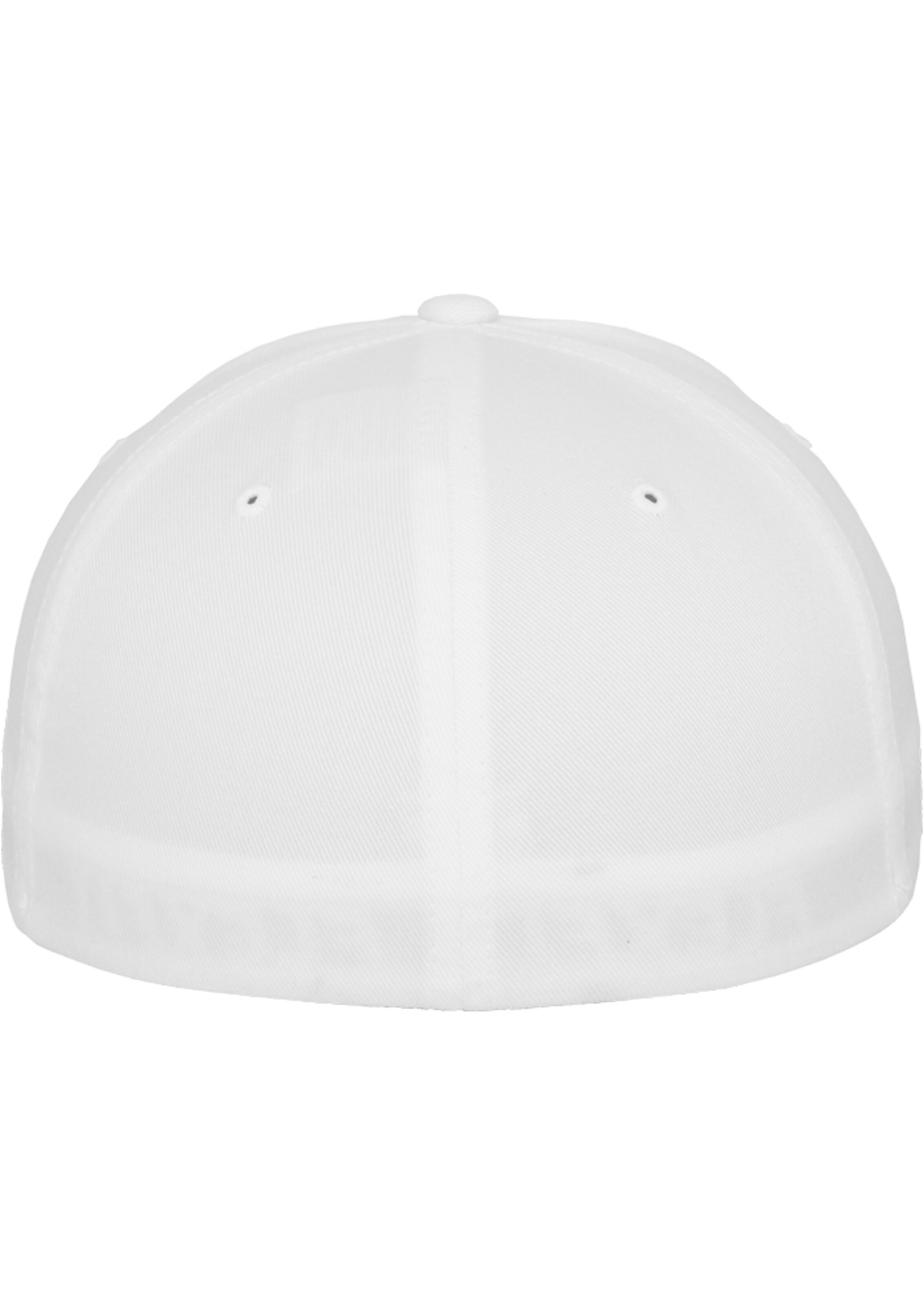 Cappello da baseball di Flexfit in bianco