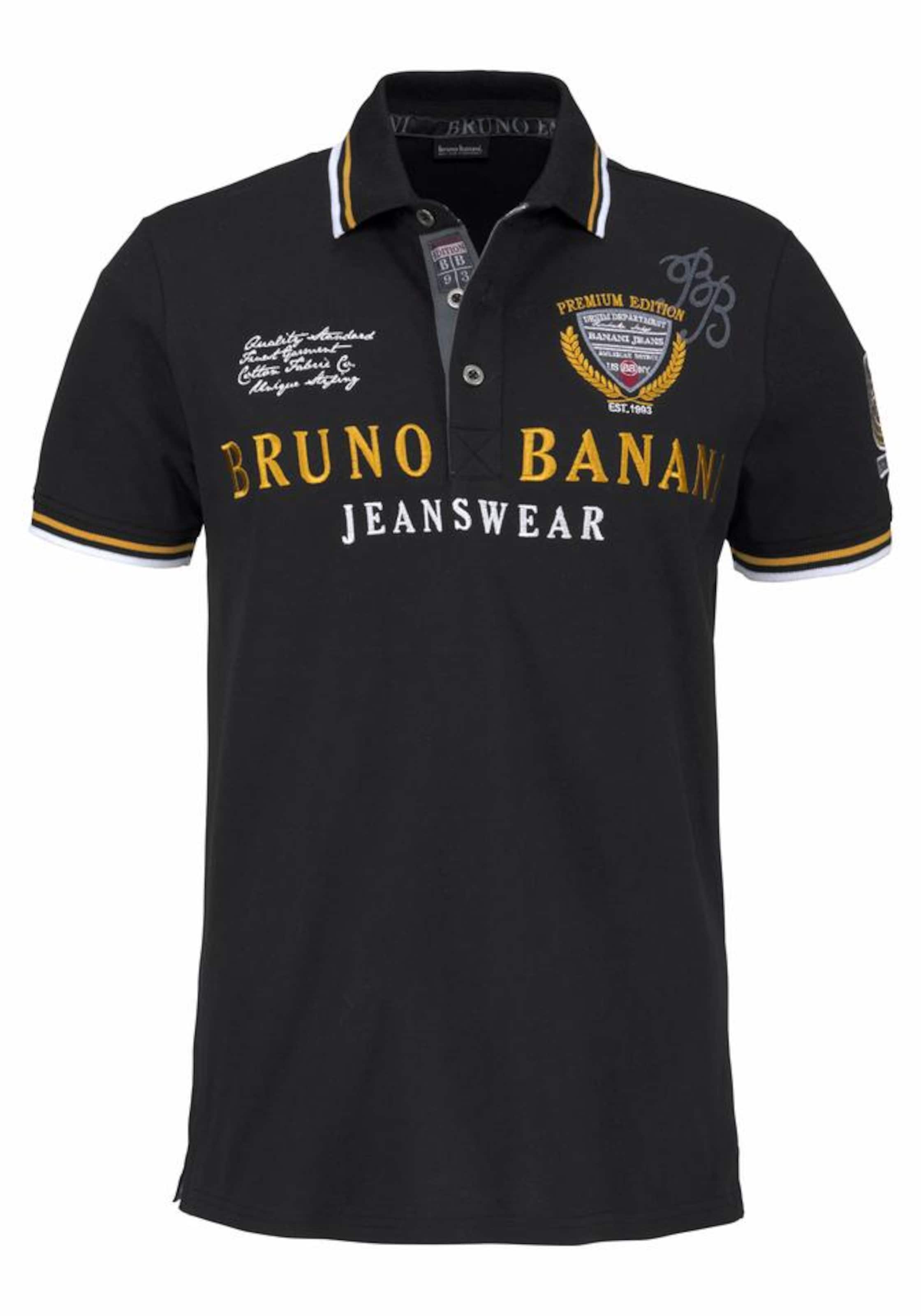 Bruno Banani Poloshirt in Schwarz: Vorderseite