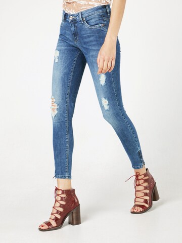 ONLY Skinny Jeans 'KENDELL' in Blauw: voorkant