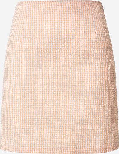 EDITED Skirt 'Josie' in Light orange / White, Item view