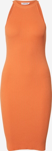 EDITED Knitted dress 'India' in Orange: front