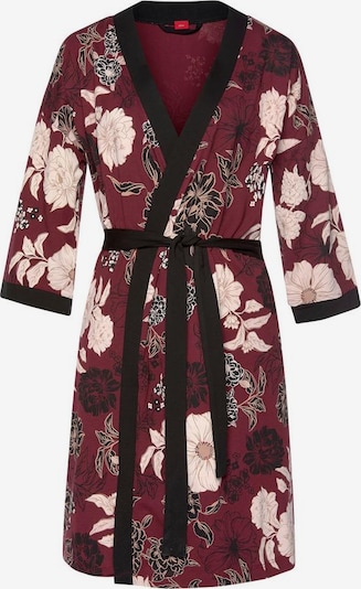 s.Oliver Dressing Gown in Beige / Bordeaux / Black, Item view