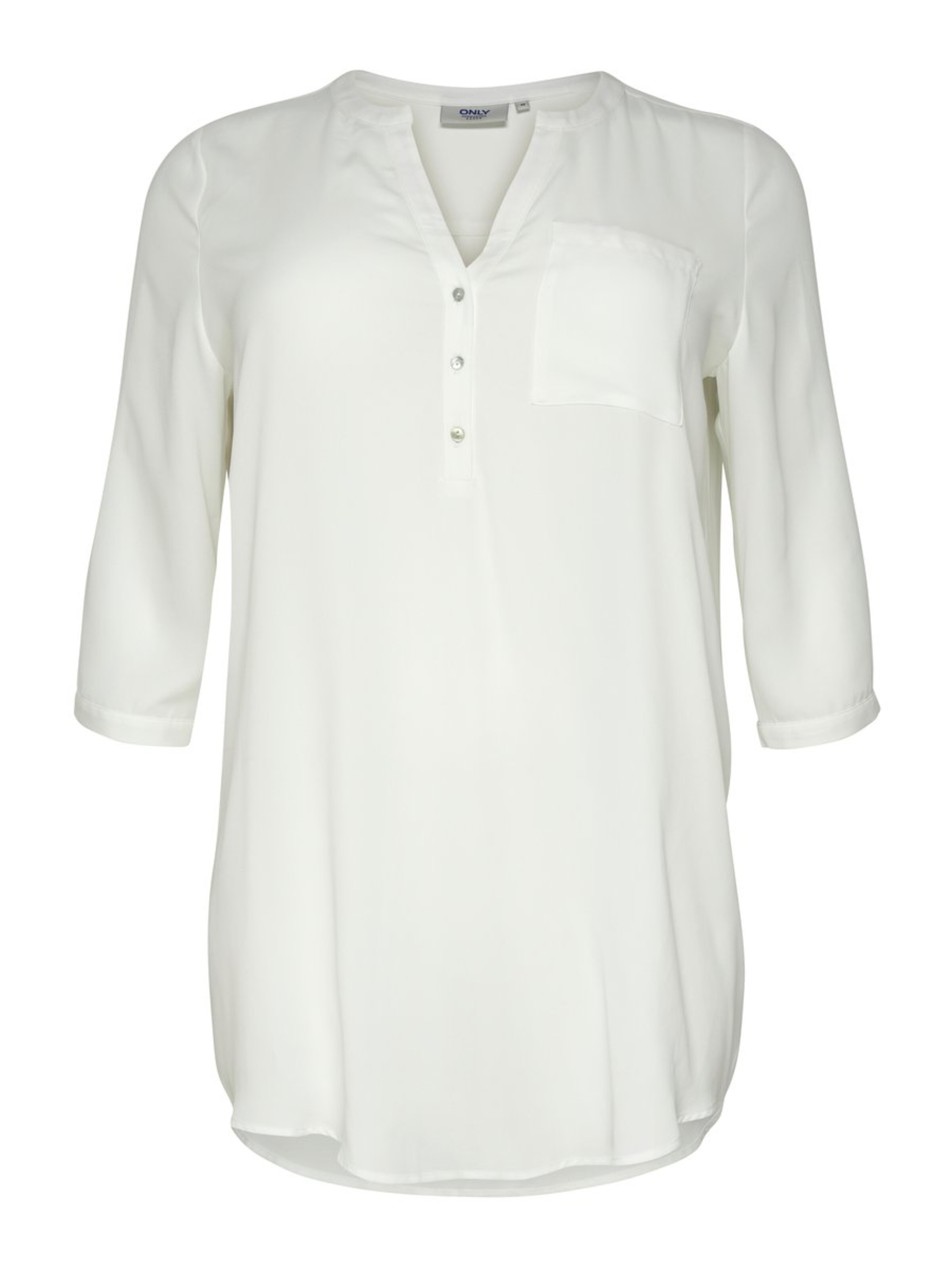 ONLY Carmakoma - Blouse 'RESOURCE' in de kleur Wit