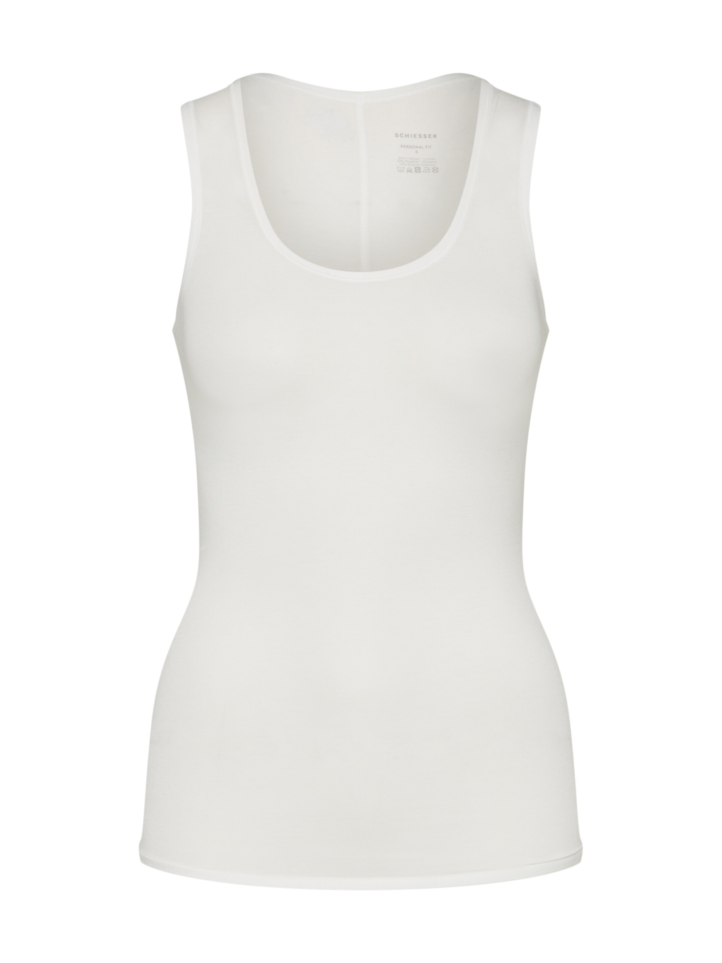 SCHIESSER Unterhemd 'Personal Fit' in Weiß: Vorderseite