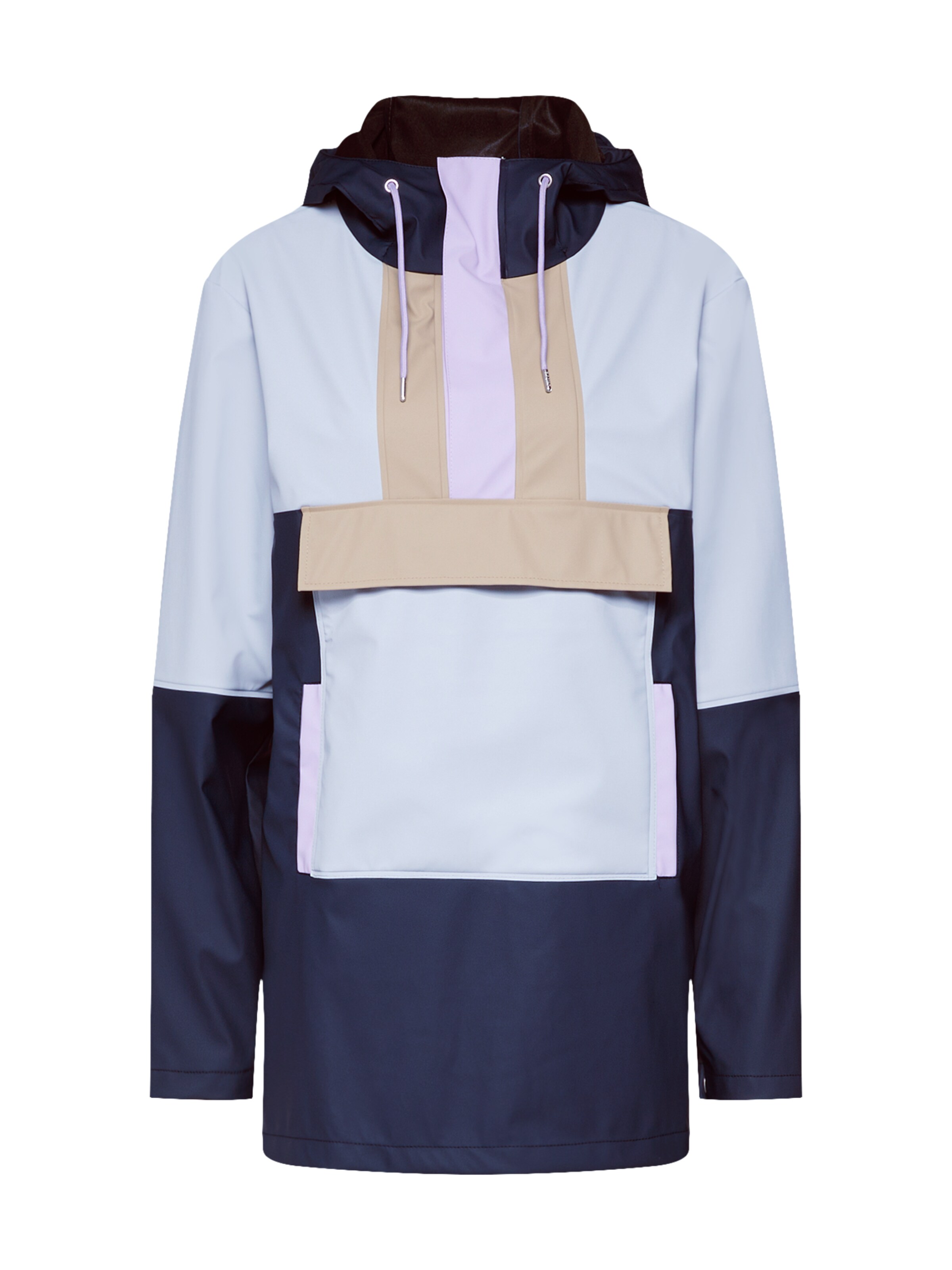 RAINS - Tussenjas 'Color Block Anorak' in de kleur Beige