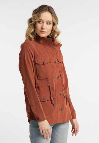 DREIMASTER Between-Season Jacket in Orange: front