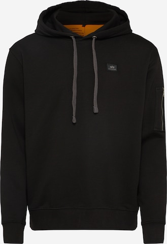 ALPHA INDUSTRIES Sweatshirt 'X-Fit' i svart: framsida