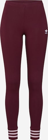 Skinny Leggings de la ADIDAS ORIGINALS pe roșu: față