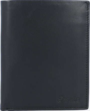 Esquire Wallet 'New Silk' in Black: front