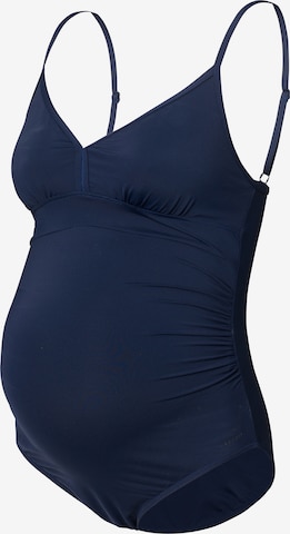 Esprit Maternity Triangle Swimsuit in Blue: front