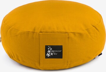 YOGISTAR.COM Pillow in Yellow: front