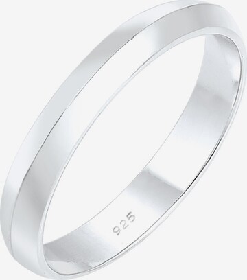 ELLI Ring 'Bandring' in Silver: front