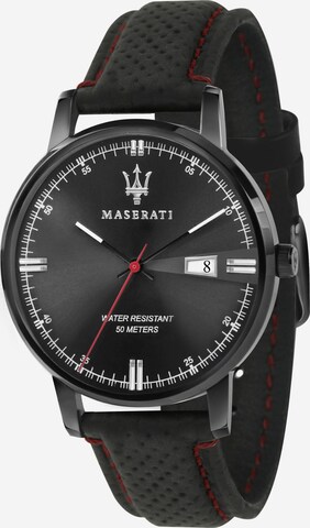 Maserati Analog Watch 'ELEGANZA' in Black: front