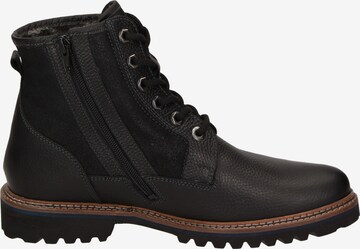 SIOUX Lace-Up Boots in Black