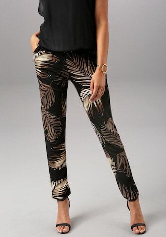 Aniston SELECTED Tapered Pants in Black: front
