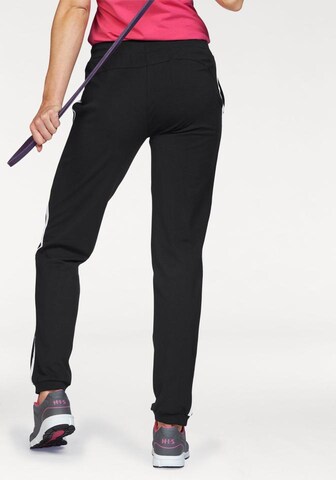 H.I.S Tapered Sporthose in Schwarz