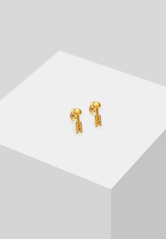 ELLI Ohrringe Herz, Pfeil in Gold