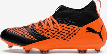 Chaussure de foot 'Future 2.3 Netfit' PUMA en orange : devant