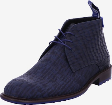 Floris van Bommel Chukka Boots in Blauw: voorkant