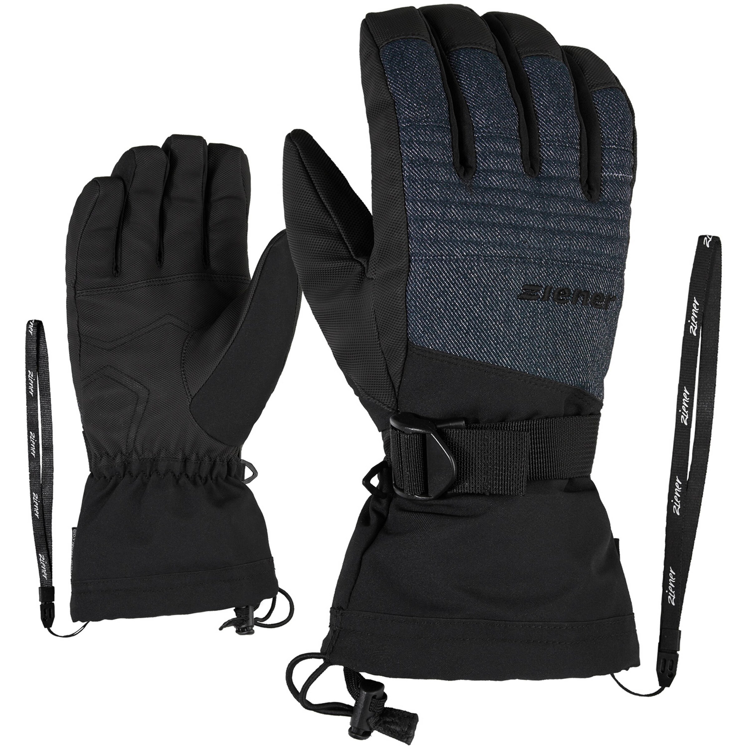 ZIENER - Skihandschuhe 'Gannik AS(R)' in blue denim