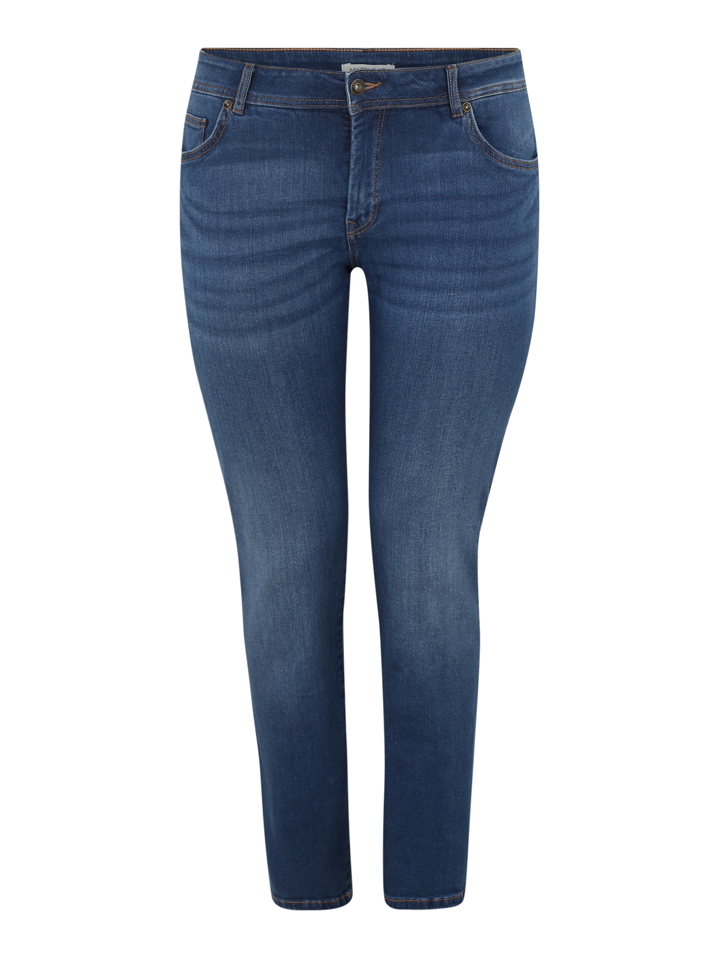 MY TRUE ME - Jeans 'basic slim leg denim Denim Long 1/1 2' in de kleur Blauw denim