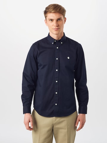 Regular fit Camicia 'Madison' di Carhartt WIP in blu: frontale