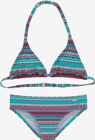 BUFFALO Triangle Bikini in Blue: front