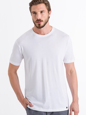 T-Shirt ' Day & Night ' Hanro en blanc : devant