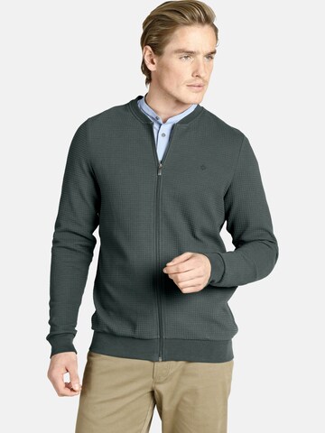 Charles Colby Sweat jacket 'Duke Bertram' in Green: front