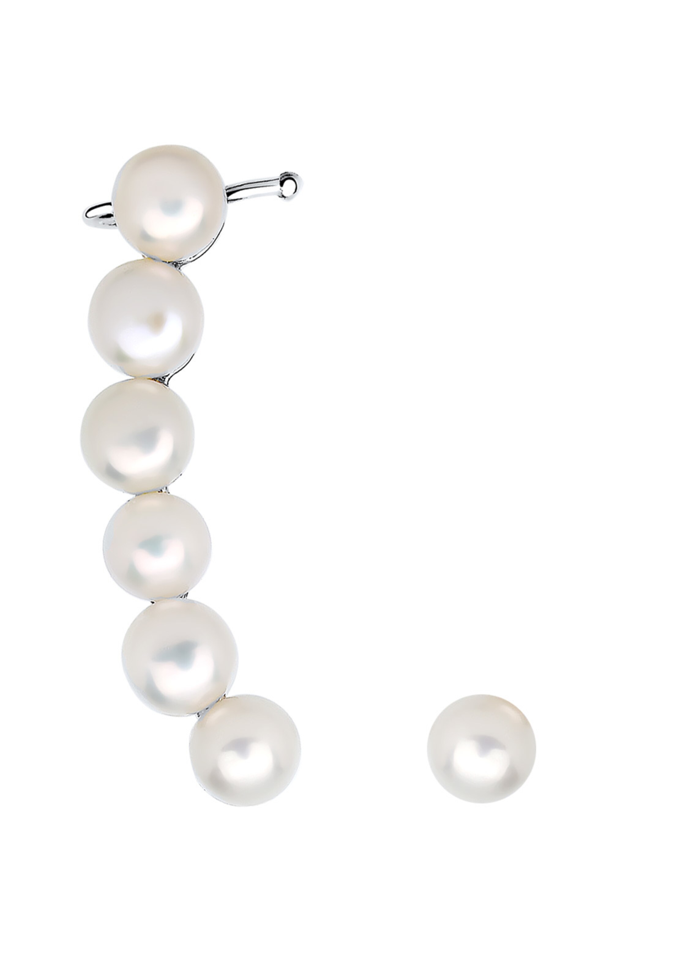 Boucles d'oreilles ELLI en blanc : devant