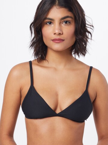 Seafolly Regular Bikini Top in Black: front