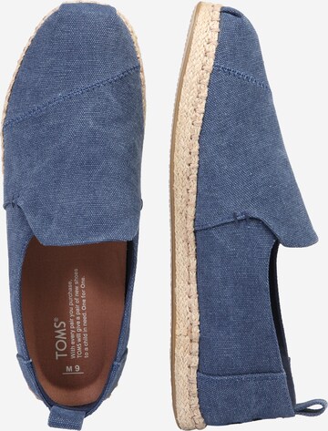 TOMS - Alpargatas 'DECONSTRUCTED ALPARGATA ROPE' en azul: lado