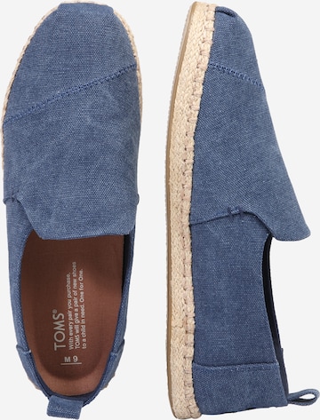 Espadrilles 'DECONSTRUCTED ALPARGATA ROPE' TOMS en bleu : sur le côté